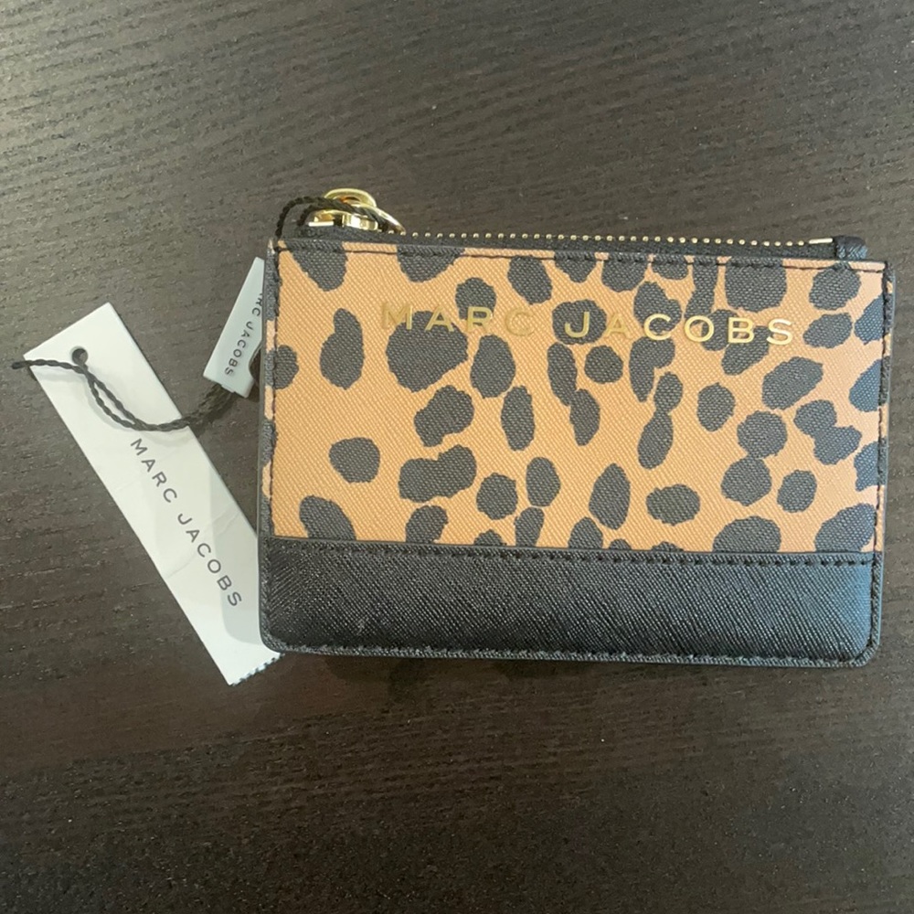 NWT Marc Jacobs Cheetah Print Card Holder